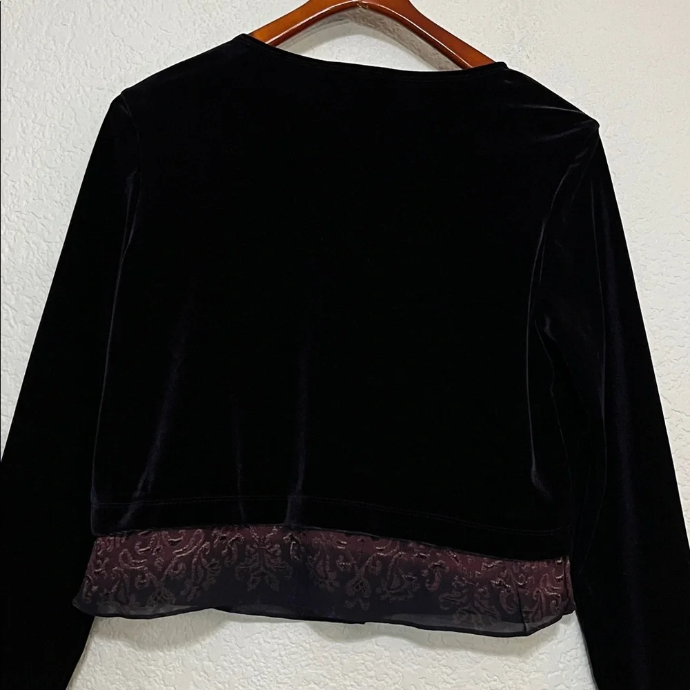 Vintage Carole Little Velvet Cardigan